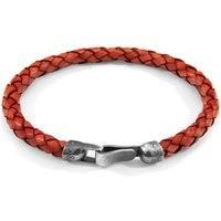 Skye Silver and Braided Leather Bracelet