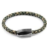 Hayling Silver and Braided Leather Bracelet