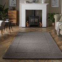 Mayfair Esme 80x150cm Grey Wool Rug, Grey
