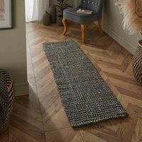 Esselle Whitefield Grey Handwoven Boucle Runner