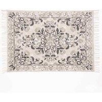 Esselle Kew 160x230cm Grey Antique Printed Rug With Tassel