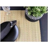 Esselle Spey Dry Grass Placemat Black 2 Pk