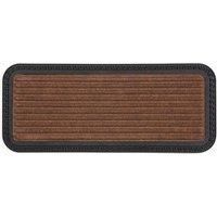 Esselle Millbrook Backed Polypropylene Mat 25X60Cm Beige Stripe Embossed Mat