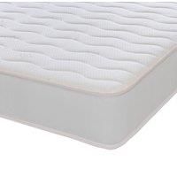 Extreme Comfort Cooltouch Colours White Wave Hybrid Memory Foam & Pinna-Coil Innerspring Mattress With White Border 18cms Deep, 3ft Single 90cmx190cm