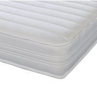 Extreme Comfort Sirocco Airflow White 18cms Deep Hybrid Spring & Memory Fibre Foam Mattress, 4ft6 Double (4ft6 x 6ft3, 135cm x 190cm)