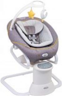 Graco All Ways Soother 2-in-1 Baby Swing and Portable Rocker (Birth to 9 Months Approx, 0-9kg), with Vibration and Adjustable Swing Speed, Stargazer