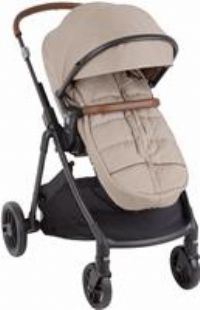 Graco Near2Me Stylish Pushchair with Reversible Seat - Suitable from Birth to Approx. 4 Years (22kg). 3 x Slide2Me Height adjustments, Includes Luxury Footmuff & Raincover, Oatmeal Fashion