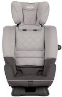 Graco Slimfit R129 All-in-One Convertible Car Seat, Birth to 12 Years (40-145cm). Rearward Facing Until Approx. 4yrs (40-105cm), Forward Facing from Approx. 3.5 to 12 Years (100-145cm), Iron Fashion