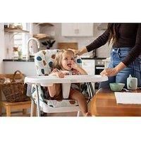 Graco SnackEase quick one-hand folding highchair, lightweight at only 6.3kg and comes with 3 recline positions for babies comfort, Organza fashion