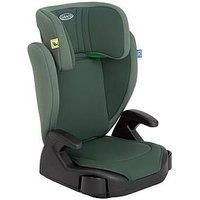 Graco Junior Maxi i-Size R129 Highback Booster car seat with cupholders, Suitable from 100-150cm (Approx. 3.5 to 12 Years), Hunter Fashion