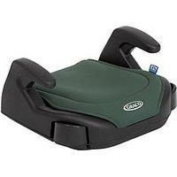 Graco Booster Basic R129 Backless Booster Car Seat, Lightweight at only 1.4kg, Suitable from Approx. 7 to 12 Years (135-150cm), Hunter Fashion