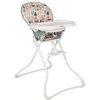 Graco Snack N/' Stow Highchair with Compact fold, Lightweight at only 5.4kg and freestanding fold, Playtime Fashion
