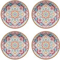 Purely Home Rio Corte 27cm Melamine Dinner Plates, Set of 4