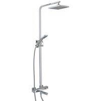 Highlife Bathrooms Galston Exposed Thermostatic BSM Shower Kit Contemporary Square Design Chrome Finish (248HL)