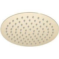 Highlife Bathrooms Swivel & Tilt Round Rainfall Shower Head Brushed Brass 200mm (839TJ)