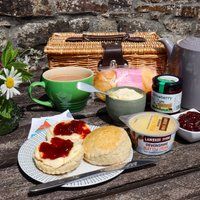 Gluten Free Cream Tea for Two Hamper - Afternoon Tea Delivery - Wicker Hamper