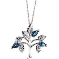 London Topaz Tree of Life Pendant Necklace