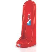 Firexo Extinguisher Stand for 2L, 6L & 9L Fire Extinguisher - Chrome Metal Single Fire Extinguisher Holder Stand for Home, Kitchen & Offices - Suitable for All Fire Extinguishers