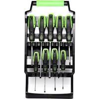 TOOLZILLA Professional 9 Piece Magnetic Screwdriver Set & Carry Case. Compatible Screwdriver Set with Flat Head Screwdrivers, pozidriv Screwdrivers.