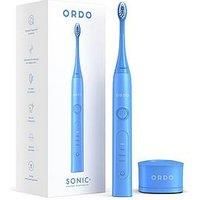 Ordo Sonic Electric Toothbrush Advanced Smart Tech with 4 Brushing Modes Fast Rechargeable Battery and Silicone-Polishing Element USB Charger for Adults Arctic Blue