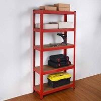 5 Tier Heavy Duty Boltless Metal Shelving Shelves Storage Unit Racking Garage