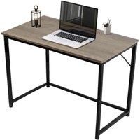 House Of Home Desk Computer Pc Laptop Home Office Work Desk 100Cm Study Grey Rustic Style