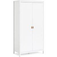 Barcelona Wardrobe With 2 Doors In White