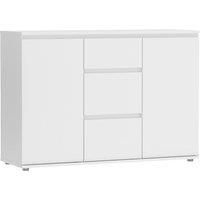 Nova Sideboard 3 Drawers 2 Doors In White
