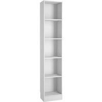 Modern Bookcase Display Unit Shelving Storage White Walnut Oak Effect 2 3 5 Tier