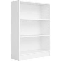 Tvilum Bookcase Low Wide Basics/ Black/Walnut/White/ Oak, Strong 18mm Thick