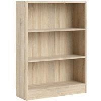 Furniture To Go | Basic Low Wide Bookcase (2 Shelves) in Oak