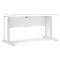 Prima Desk 150 cm in White with White legs