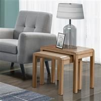 Curve Oak Occasional Sideboard TV Unit Coffee Nest Table Bookcase