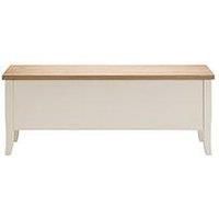 Davenport Storage Seating Bench Wood and Oak Veneer