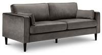 Julian Bowen Hayward Grey Velvet 3 Seater Sofa