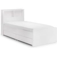 Julian Bowen Manhattan White High Gloss Bedroom Range - Beds Chest Wardrobe