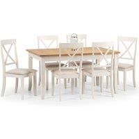 Julian Bowen Davenport 150 - 189 Cm Extending Dining Table + 6 Chairs