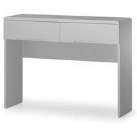 Julian Bowen Manhattan Dressing Table with 2 Drawers, Grey, One Size