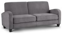 Vivo Sofa Collection Brown Faux Leather or Mink Chenille. by Julian Bowen