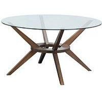 Julian Bowen Chelsea Large 140Cm Round Glass Table