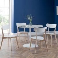 Blanco Round White Dining Table