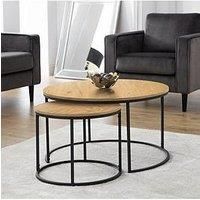 Julian Bowen Bellini Round Nesting Coffee Table