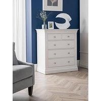 Clermont White Bedroom Wardrobe Chest Drawers Bedside Most Assembled 2 Man Del