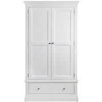 Clermont White Bedroom Wardrobe Chest Drawers Bedside Most Assembled 2 Man Del