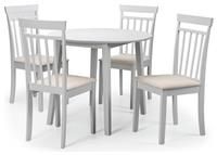 Julian Bowen Coast Grey Dining Table & 4 Grey Chairs