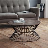 Julian Bowen Jersey Living Room Collection, Coffee Table, Lamp Table Walnut/Oak