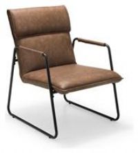 Julian Bowen Gramercy Chair, Brown/Black