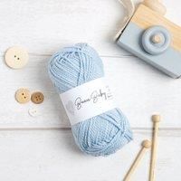 Wool Couture, Beau Baby DK Yarn - Double Knitted, Wool and Acrylic Blend - Baby Blue, 50g Ball