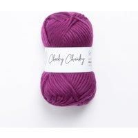Wool Couture Cheeky Super Chunky Yarn - Super Soft Merino 100% Wool Yarn for Knitting and Crocheting Crafts, Sweaters, Blankets, and More - Damson, 100g Ball - 1-Pack