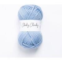 Wool Couture Cheeky Super Chunky Yarn - Super Soft 100% Wool Yarn - Baby Blue, 100g Ball - 1-Pack